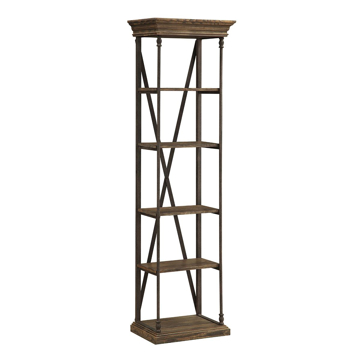 Picture of Steel and Wood 5 Shelf Etagere