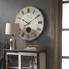 Picture of Harrison Gray Weathered Look 30" Round Wall Clock