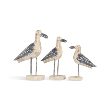 Picture of Wood Seagull Sculpture Set