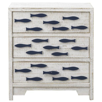 Picture of 3 DRW CHEST W/NAVY FISH
