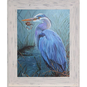Picture of BLUE HERON W/ CRAB PRINT