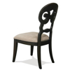 Picture of SCROLL BACK BLACK CHAIR