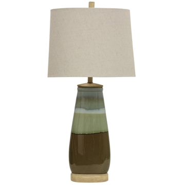 Picture of MILLVILLE TURQUOISE BROWN T-LAMP
