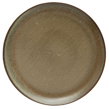 Picture of ROUND STONEWARE PLATE IN BROWN