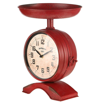 Picture of METAL SHAPED CLOCK, RED