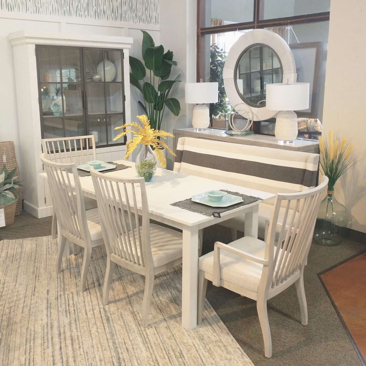 Picture of MODERN FARMHOUSE 6PC DINING WITH BENCH