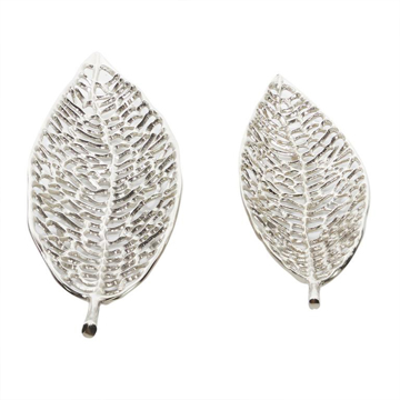 Picture of S/2 SILVER GLAM LEAF TRAYS
