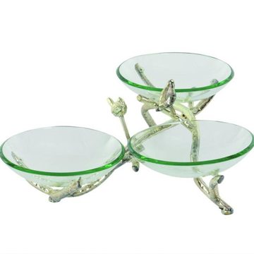 Picture of 3 TIER GLASS/METAL BOWL