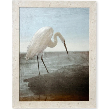 Picture of BLUE HERON TEXT FRAMED ART