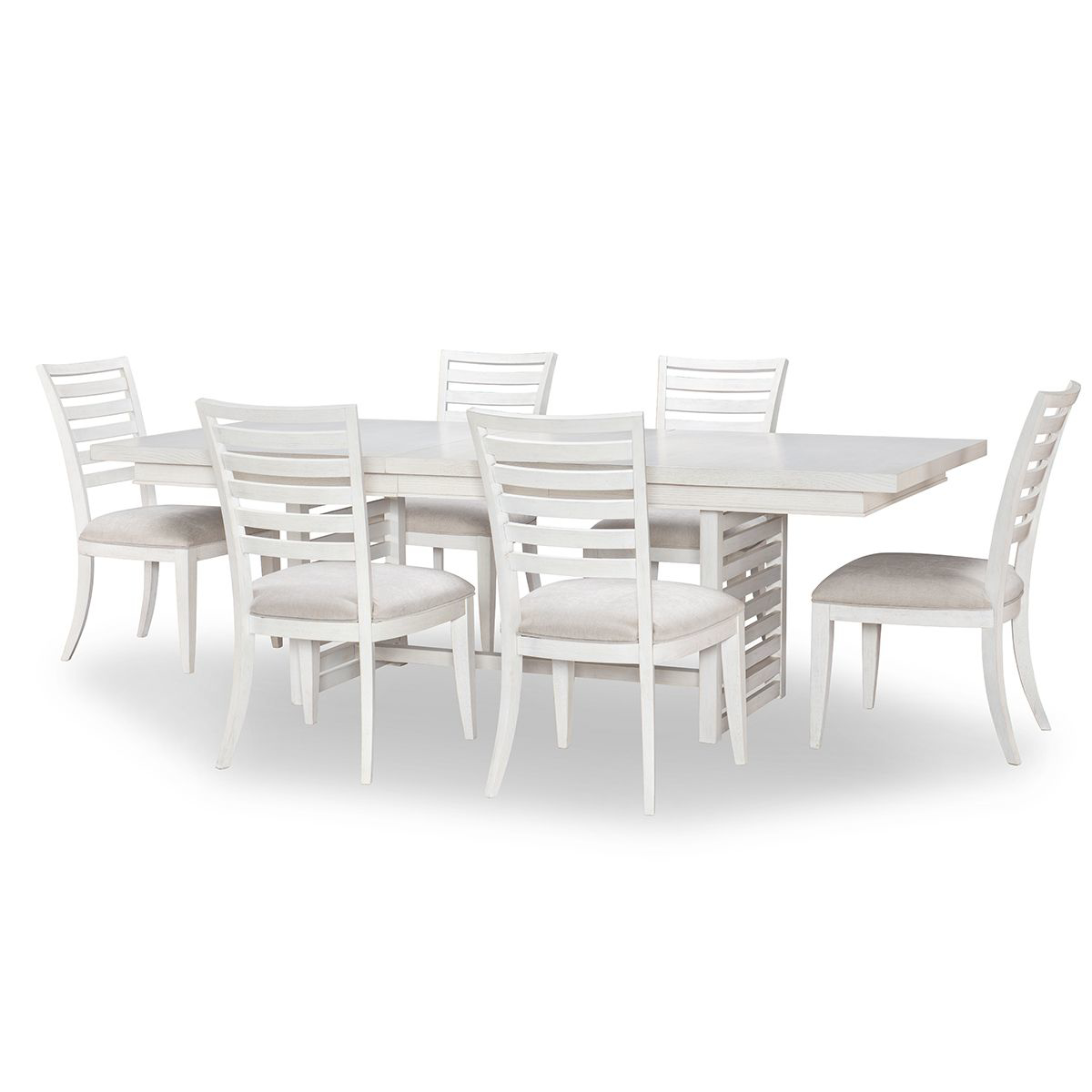 Picture of EDGEWATER WH TRS 7PC W/LADDER BACK CHAIRS