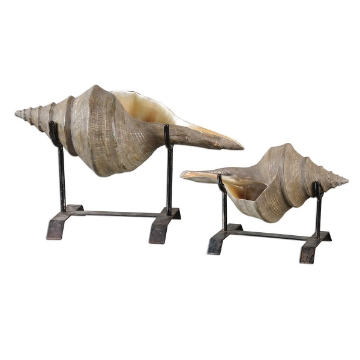 Picture of S/2 CONCH SHELL SCULPTURES