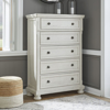Picture of KENLEY WHT 5 DRAWER CHEST