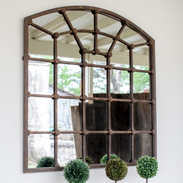 Picture of ARCHED IRON MIRROR