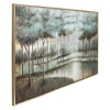 Picture of TEAL/GRY MULTI TREE CANVAS