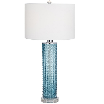 Picture of SEA BLUE GLASS TABLE LAMP