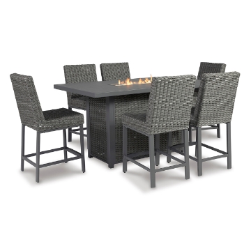 Picture of VERO 7PC BAR TABLE W/FIRE PIT