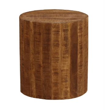 Picture of ROUND WOOD ACCENT STOOL