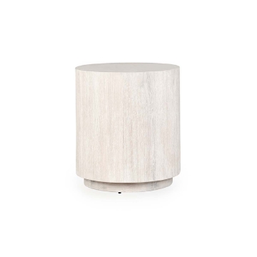 Picture of LAYNE 20" ROUND WHITE END TABLE