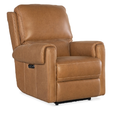 Picture of SOMERS TAN POWER RECLINER WITH POWER HEADREST