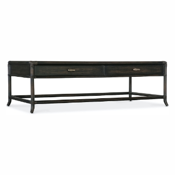 Picture of RETREAT BLACK RATTAN COCKTAIL TABLE