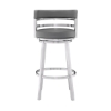 Picture of MADRID STEEL AND GREY 26" COUNTER STOOL