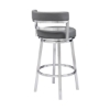 Picture of MADRID STEEL AND GREY 26" COUNTER STOOL