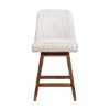 Picture of AMELIA BROWN OAK AND BEIGE 30" BARSTOOL