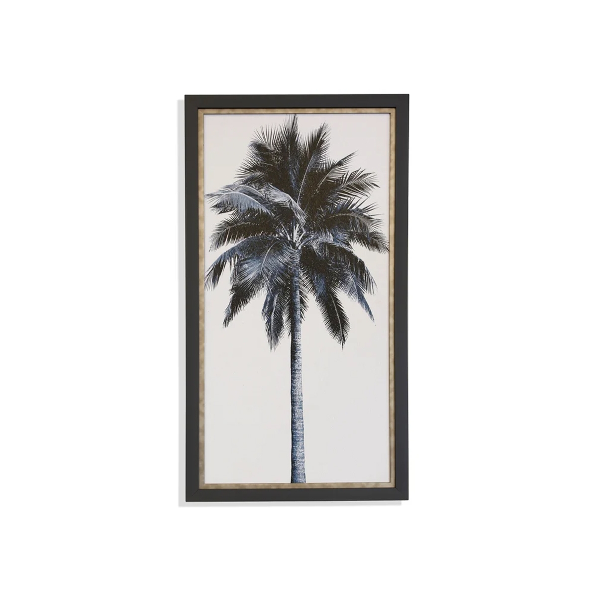 Picture of PALM TREE BLUE I TEXT ART