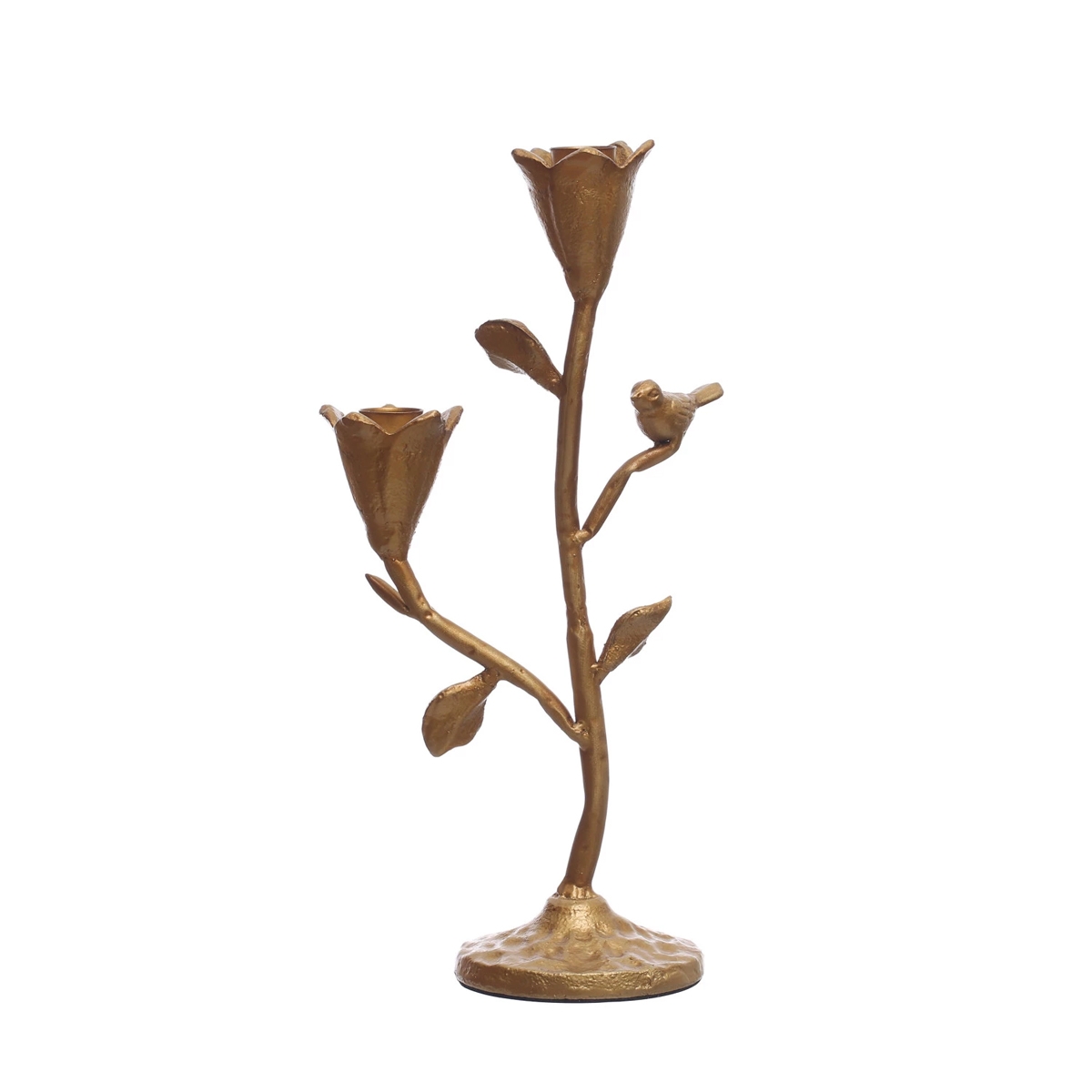 Picture of BIRD AND FLOWER IRON CANDLE HOLDER