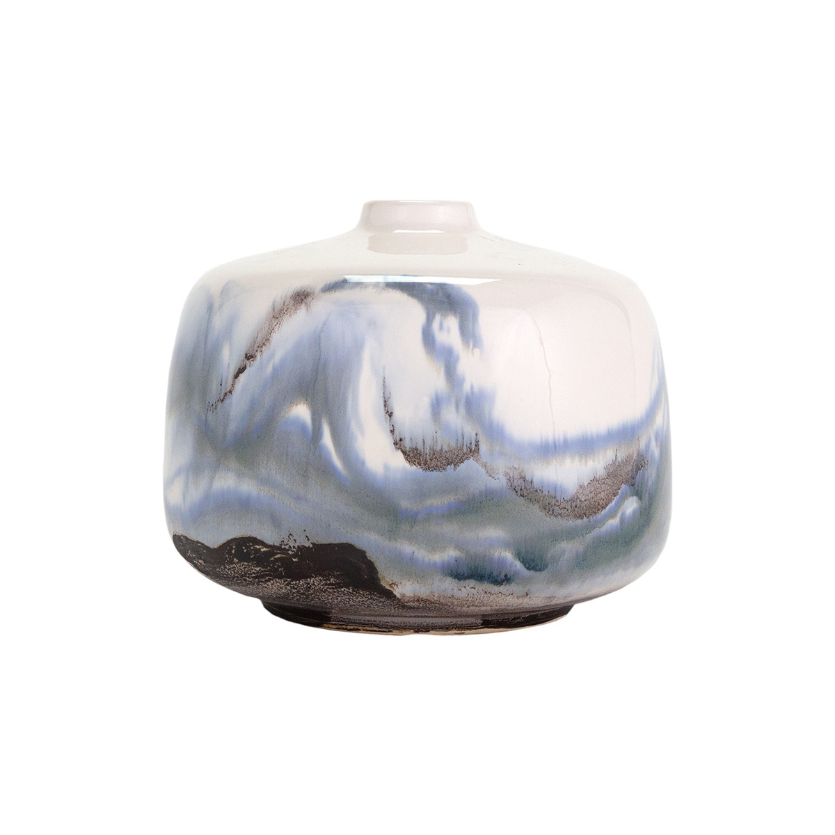 Picture of WAVERLY BLUE SWIRL SMALL VASE