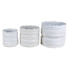 Picture of SET OF 3 LACE PLANTERS