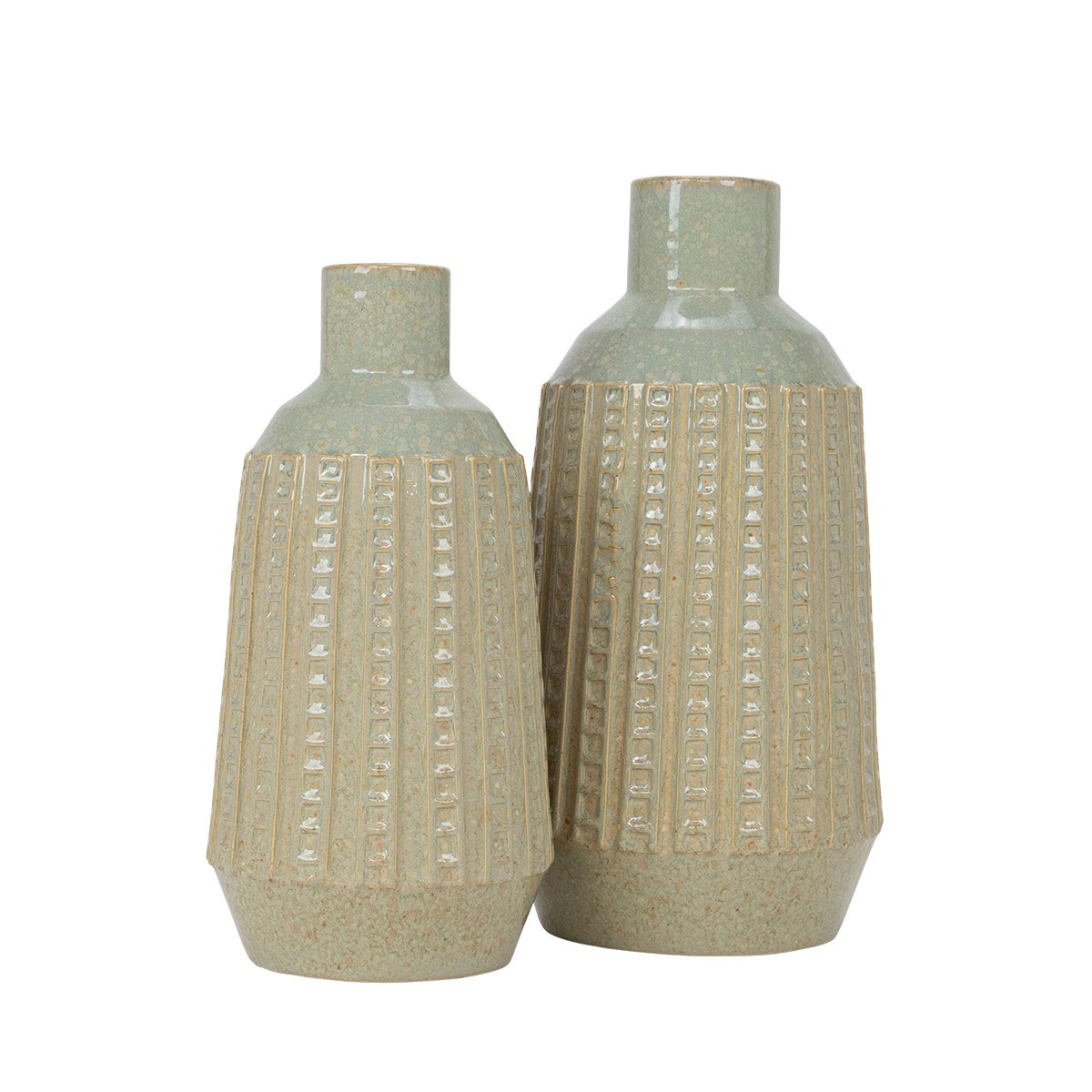 Picture of DUNWELL SET OF 2 TEXTURED VASES