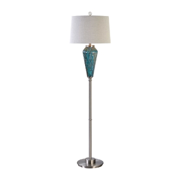 Picture of ALMANZORA BLUE GLASS FLOOR LAMP