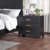 Picture of FRESNO BLK 3DRW NIGHTSTAND