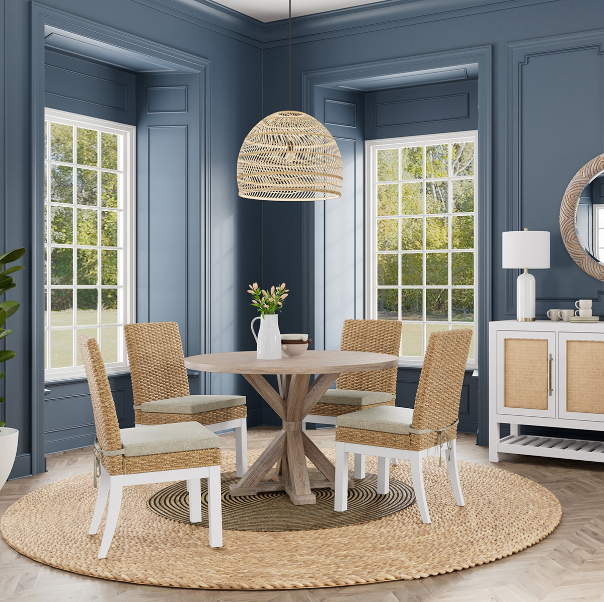 Picture of ROSALIE ROUND 5PC DINING SET