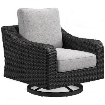 Picture of BEACH HOUSE BLACK SWIVEL CHAIR