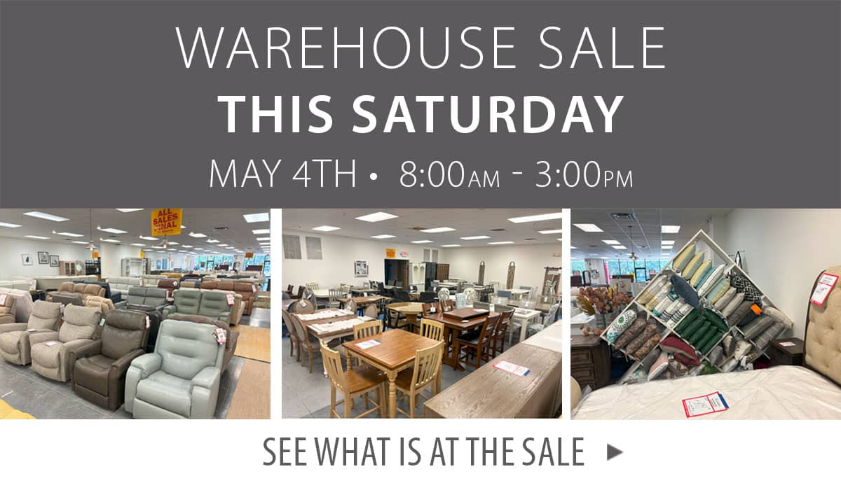 Warehouse Sale Sat. May 4th